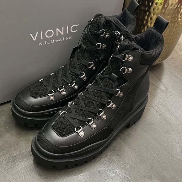 Vionic Jaxen Women's Arch Supportive Combat Boots - Picture 7 of 13